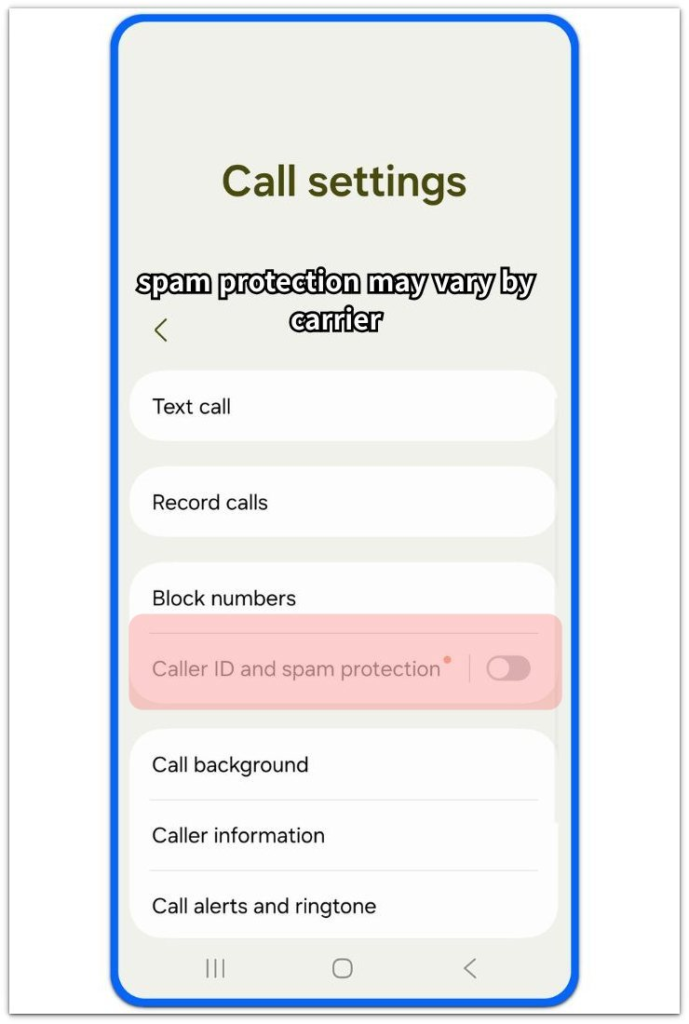 how to stop robocalls on android galaxy caller id and spam protection setting