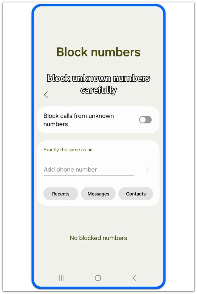 how to stop robocalls on android galaxy block numbers setting