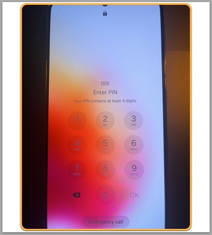 android enter pin screen after multiple failed attempts