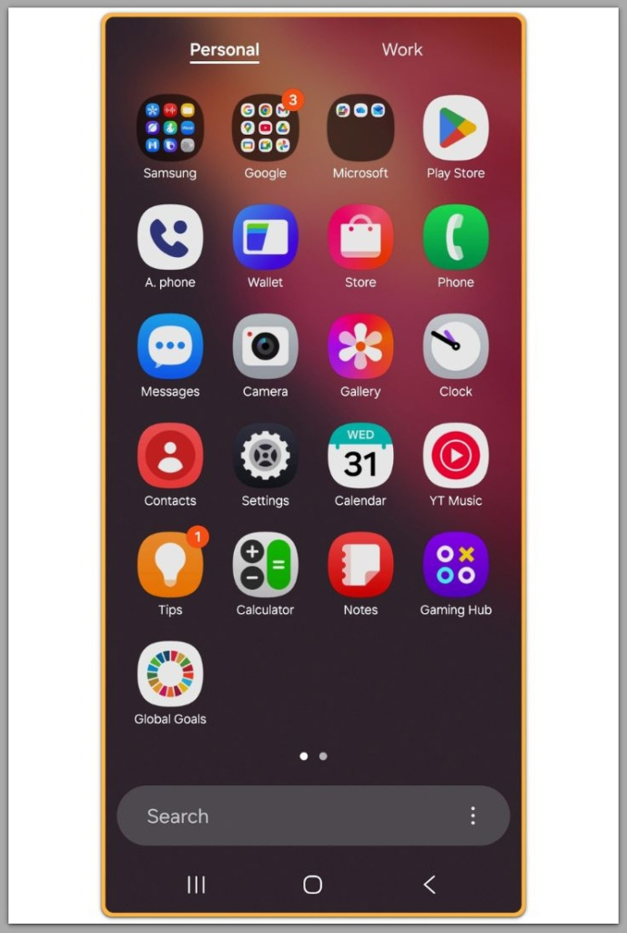 android work profile limited apps due to device policy