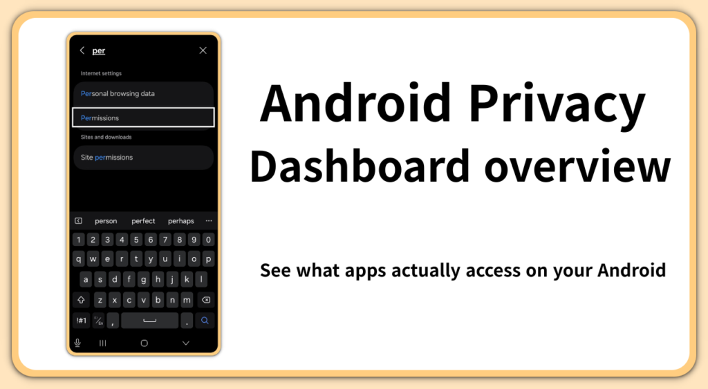 android privacy dashboard overview