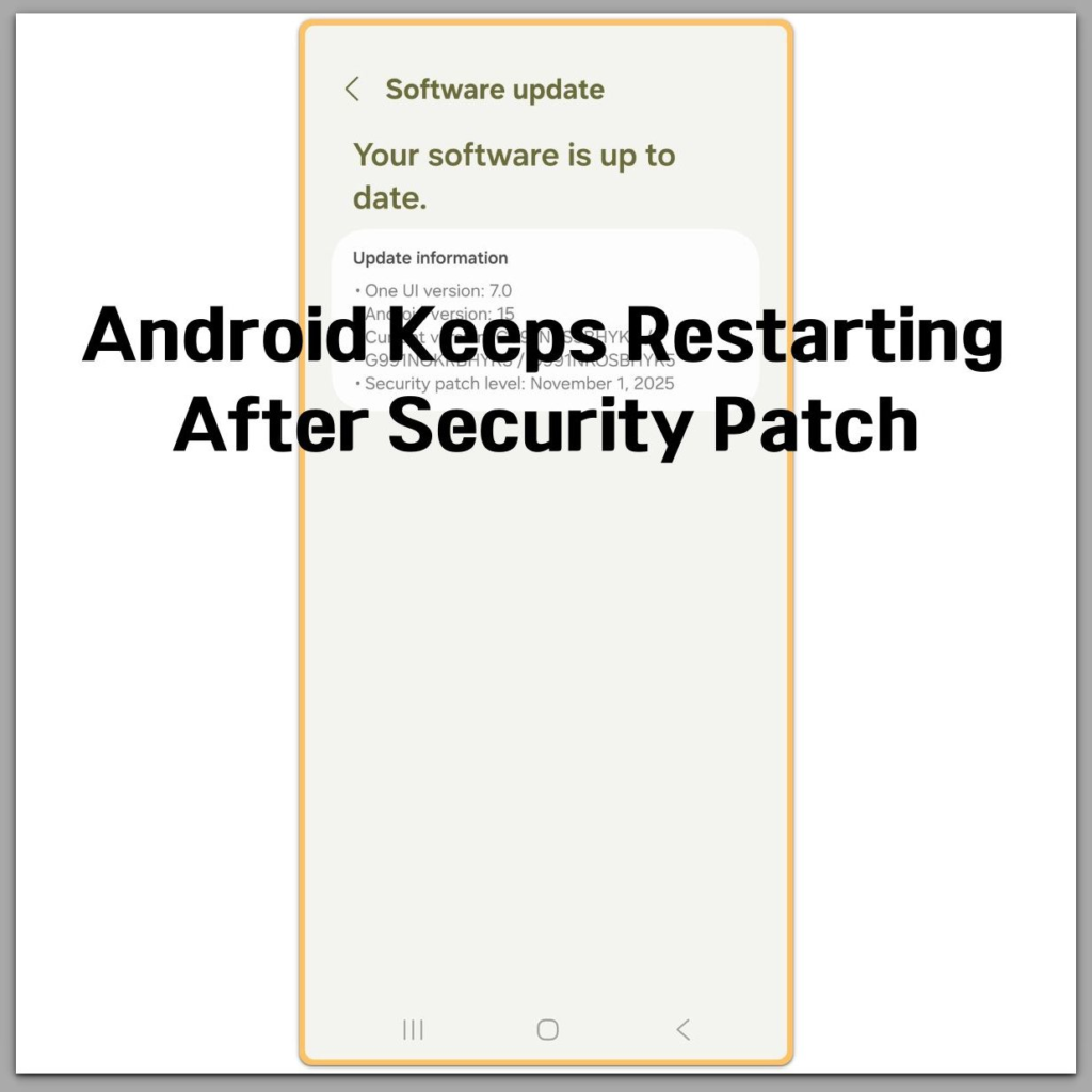 android security patch update screen