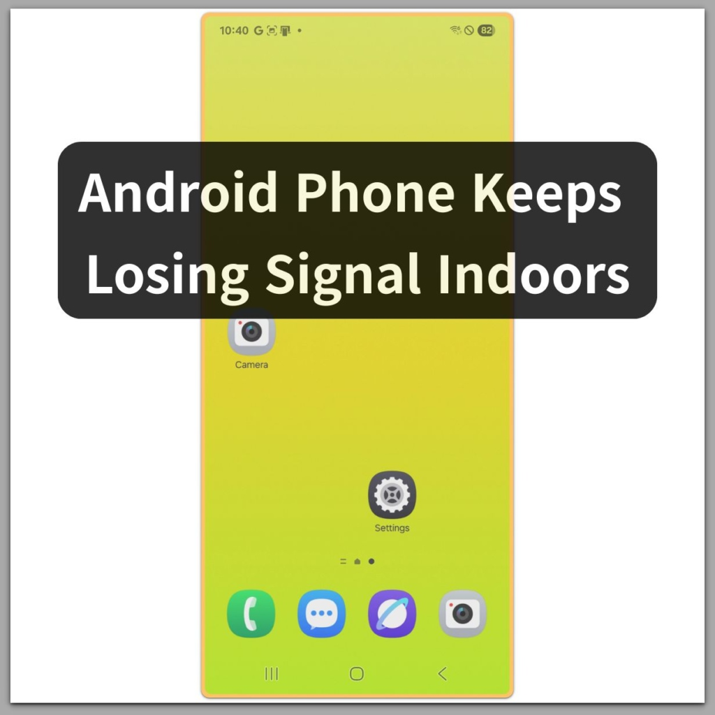 android phone home screen showing limited service status