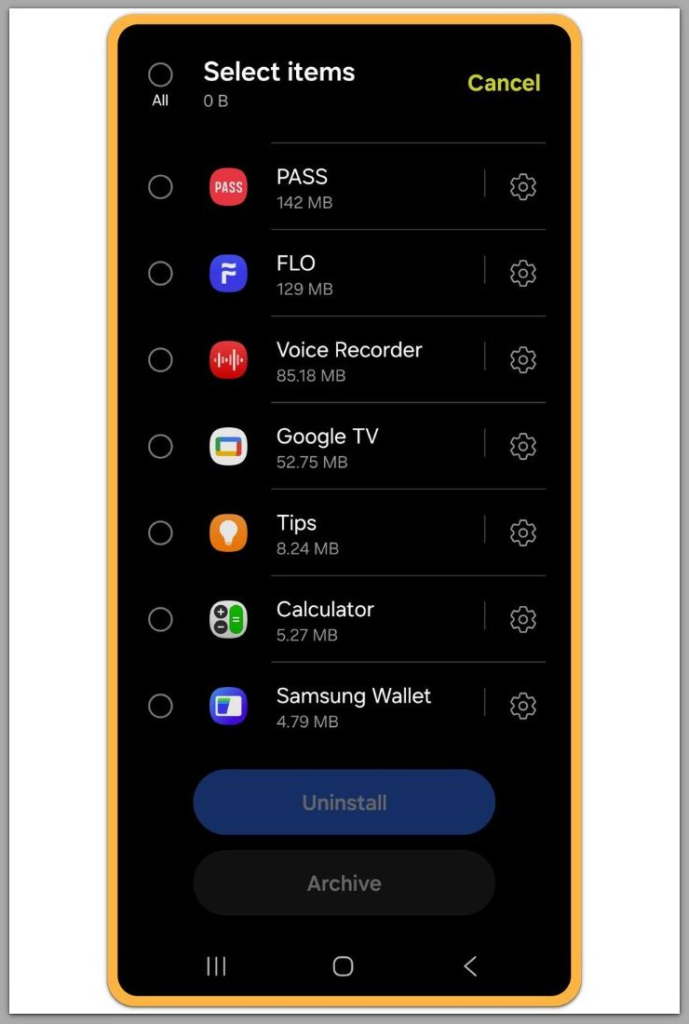 android apps storage can be reduced