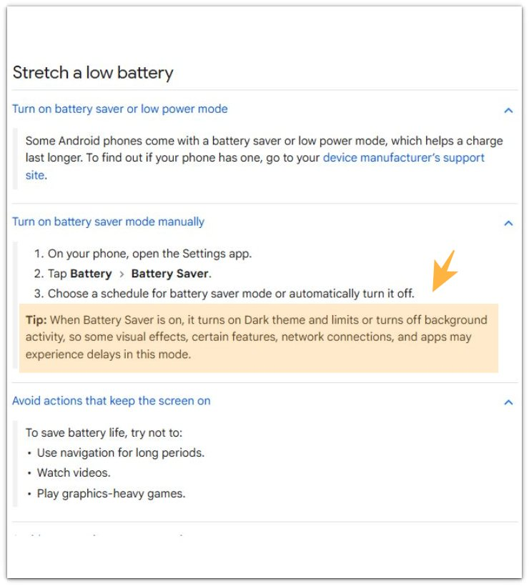 android background activity battery saver settings official source