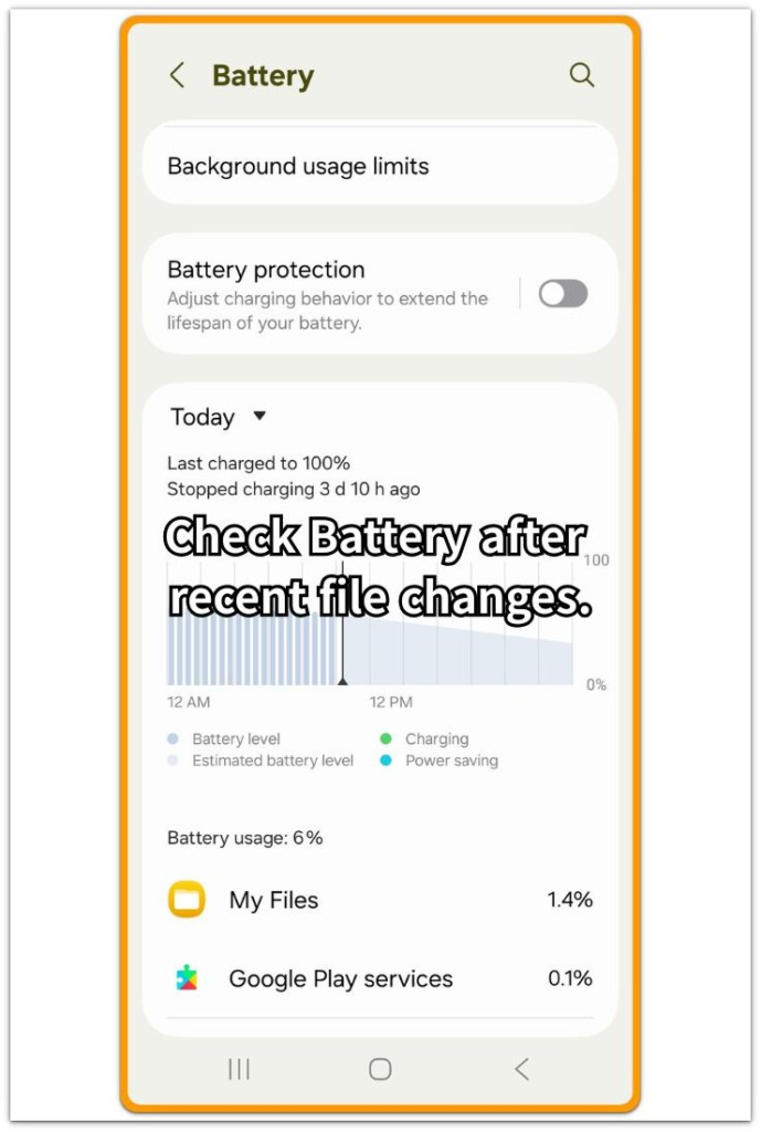 Android Media Server battery drain checked in Android Battery usage