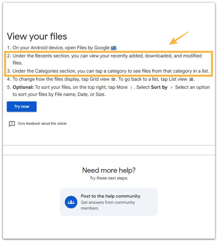 android files by google downloads and recents screen