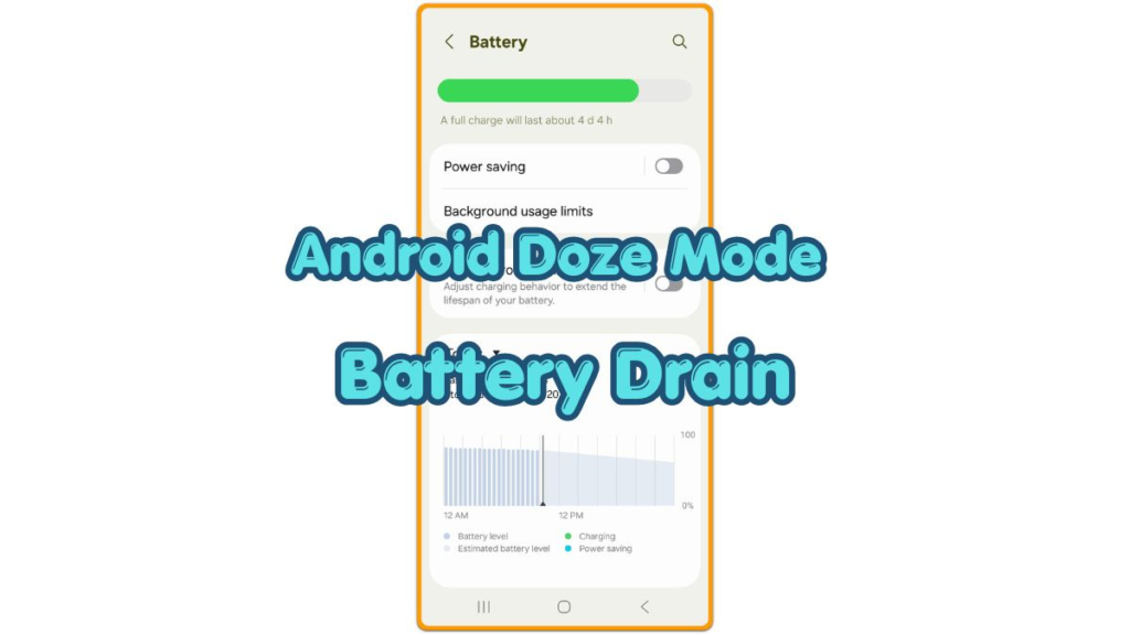 android doze mode battery drain battery settings screen during idle battery test