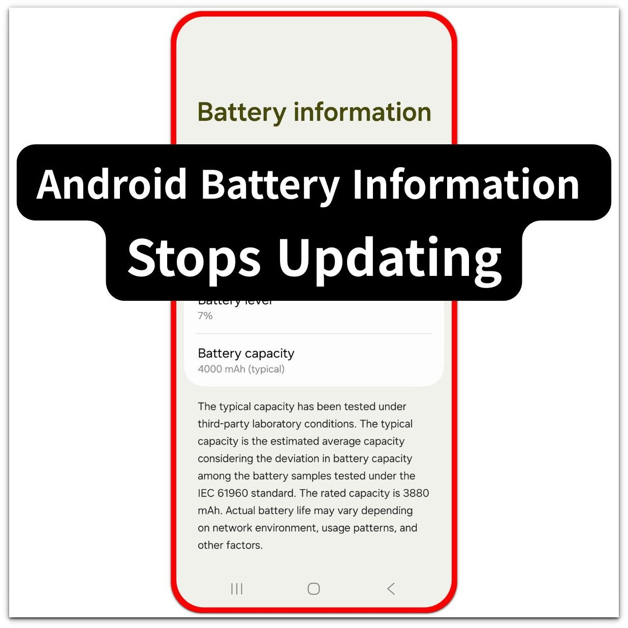 android battery information stops updating battery information screen thumbnail
