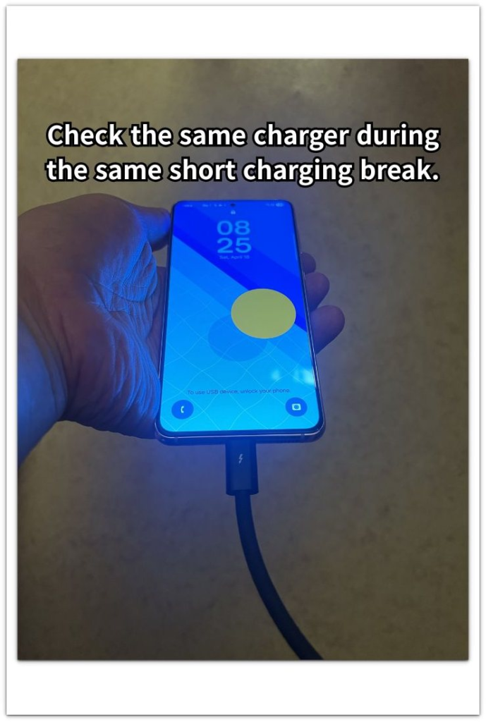 android slow charging after update same charger check