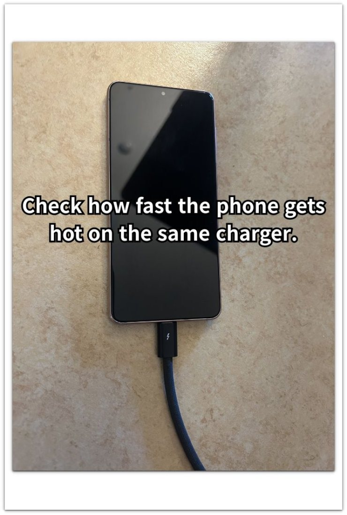 android phone gets hot while charging on the same charger
