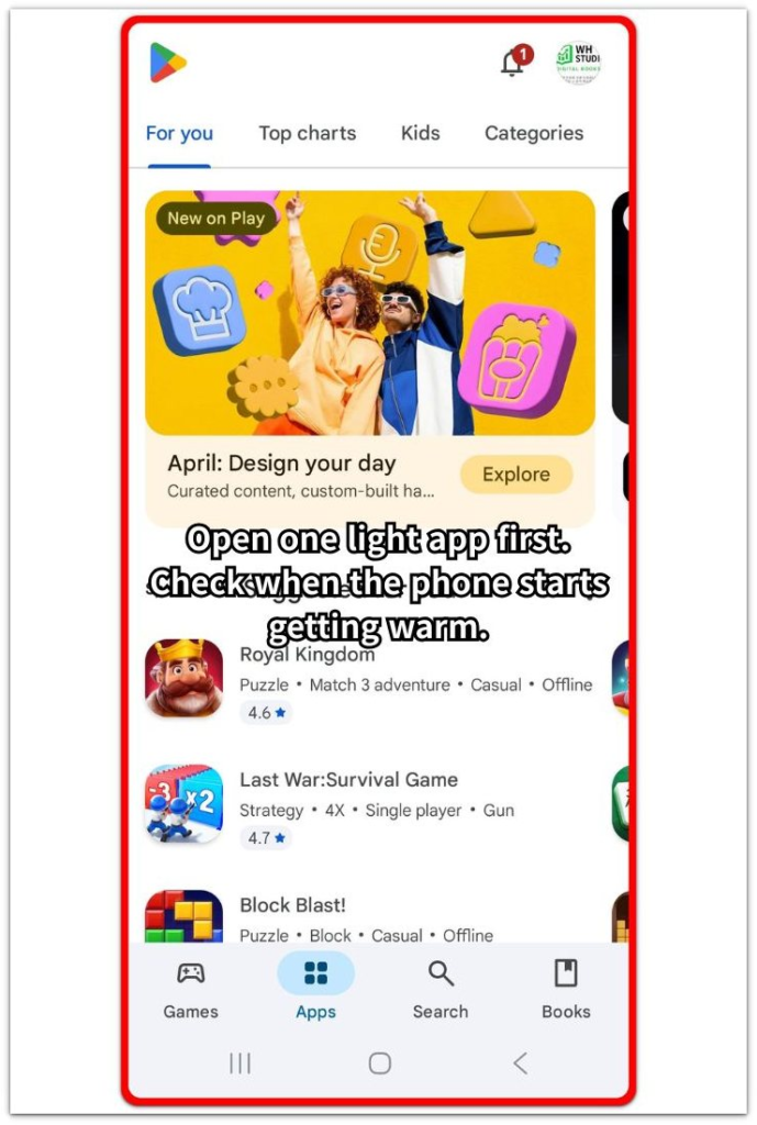 android phone gets hot after update light app check