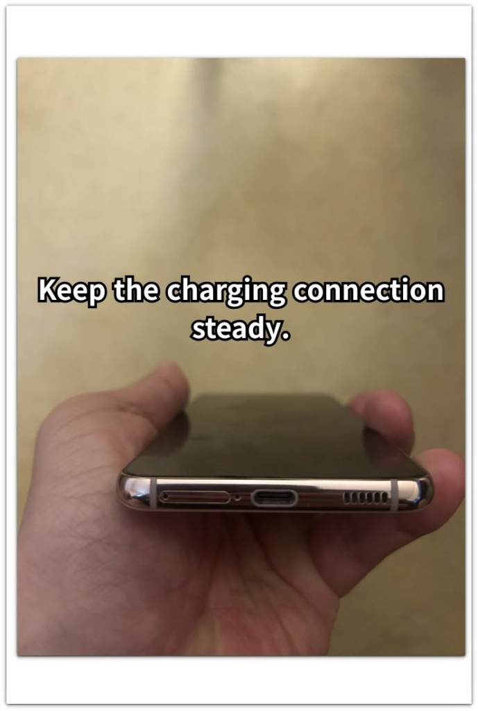 android charging port connection check