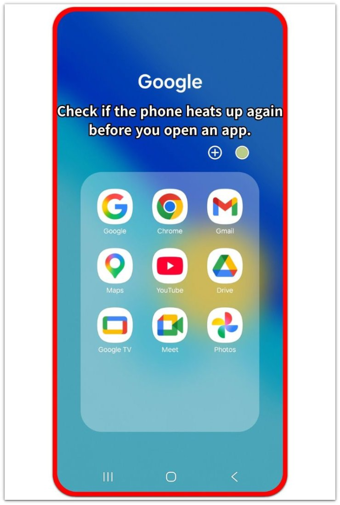 android overheating after restart app screen heat check