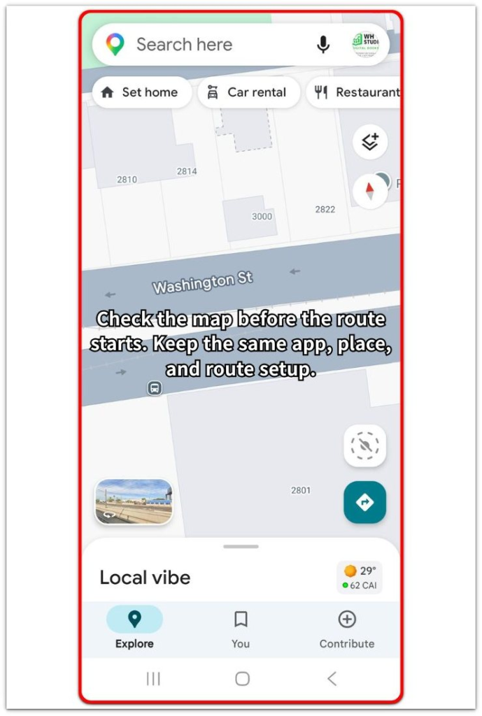 android navigation overheating map app before route starts