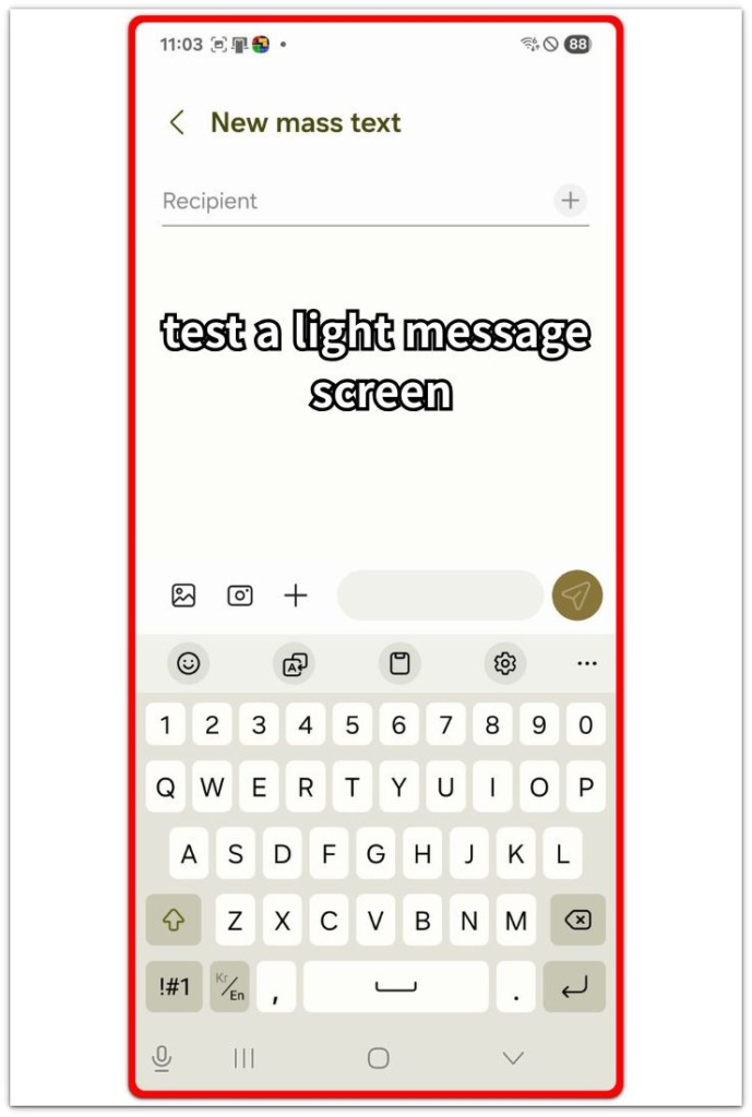android phone overheating messages test screen
