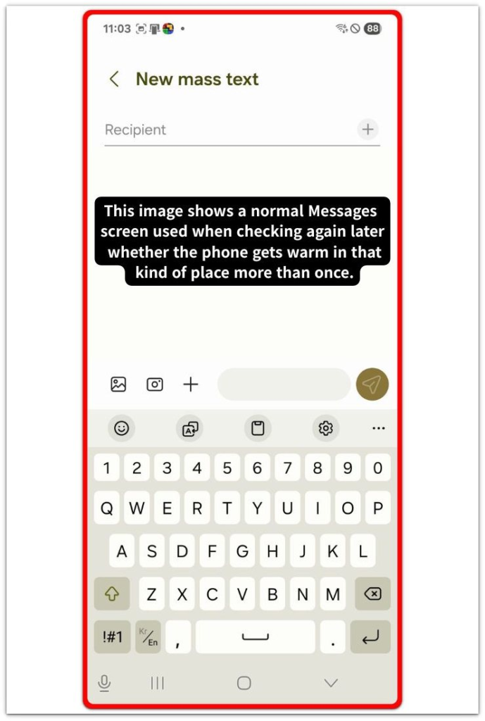 messages screen structure for checking the same kind of place again later