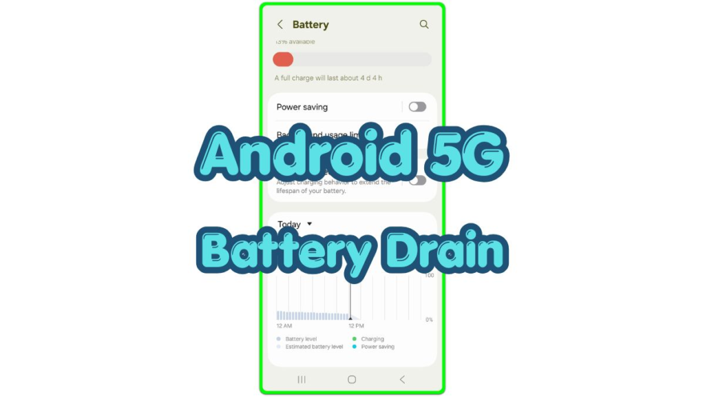 android 5g battery drain battery screen
