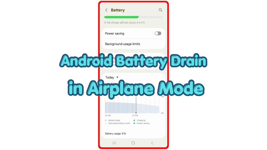 android battery drain in airplane mode thumbnail
