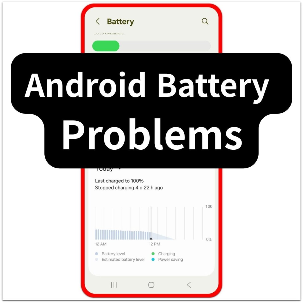 android battery problems battery screen