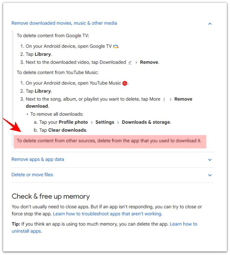 android offline downloads taking up storage official google app download source