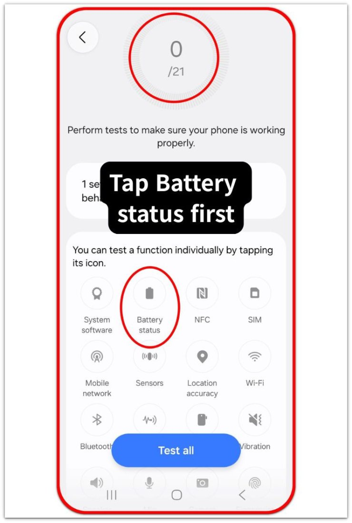 android battery health reading wrong samsung members battery status option
