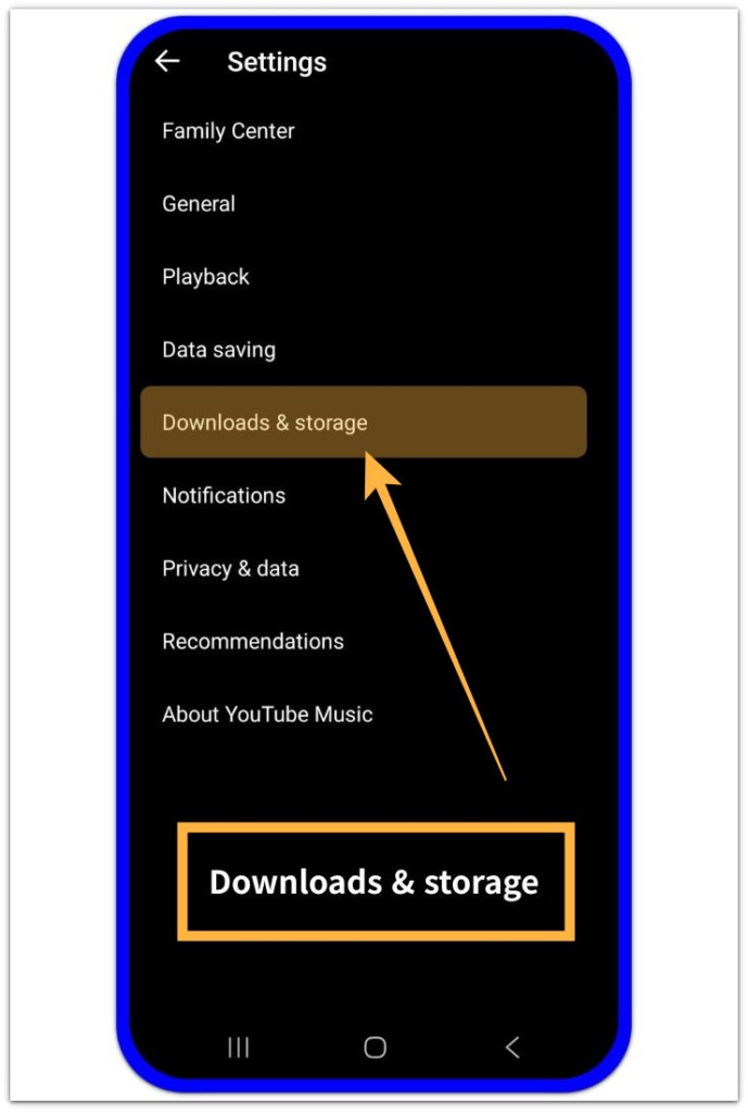 android downloaded music storage example of music app downloads and storage settings