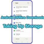 android offline downloads taking up storage thumbnail