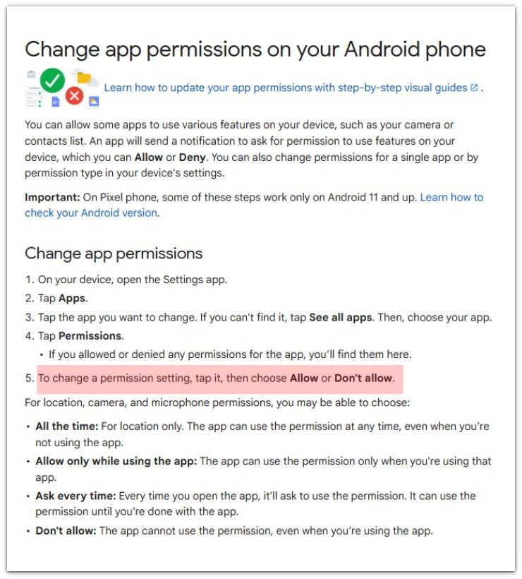 android microphone permission official source
